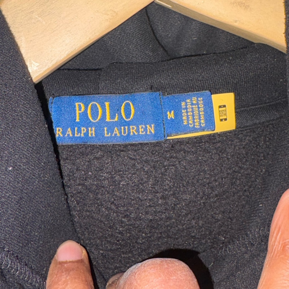 Polo Ralph Lauren Checked Big Pony Logo Hoodie - Picture 4 of 6